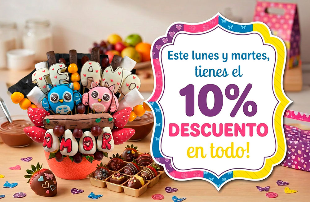 Este lunes y martes tienes el 10% de descuento en todo