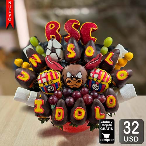 arreglo frutal barcelona para sus hinchas