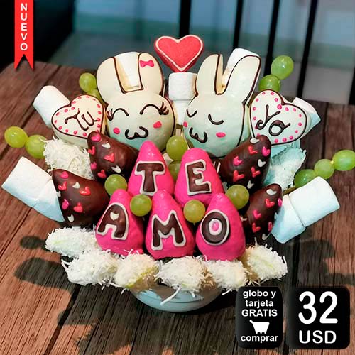 arreglo frutal bunny