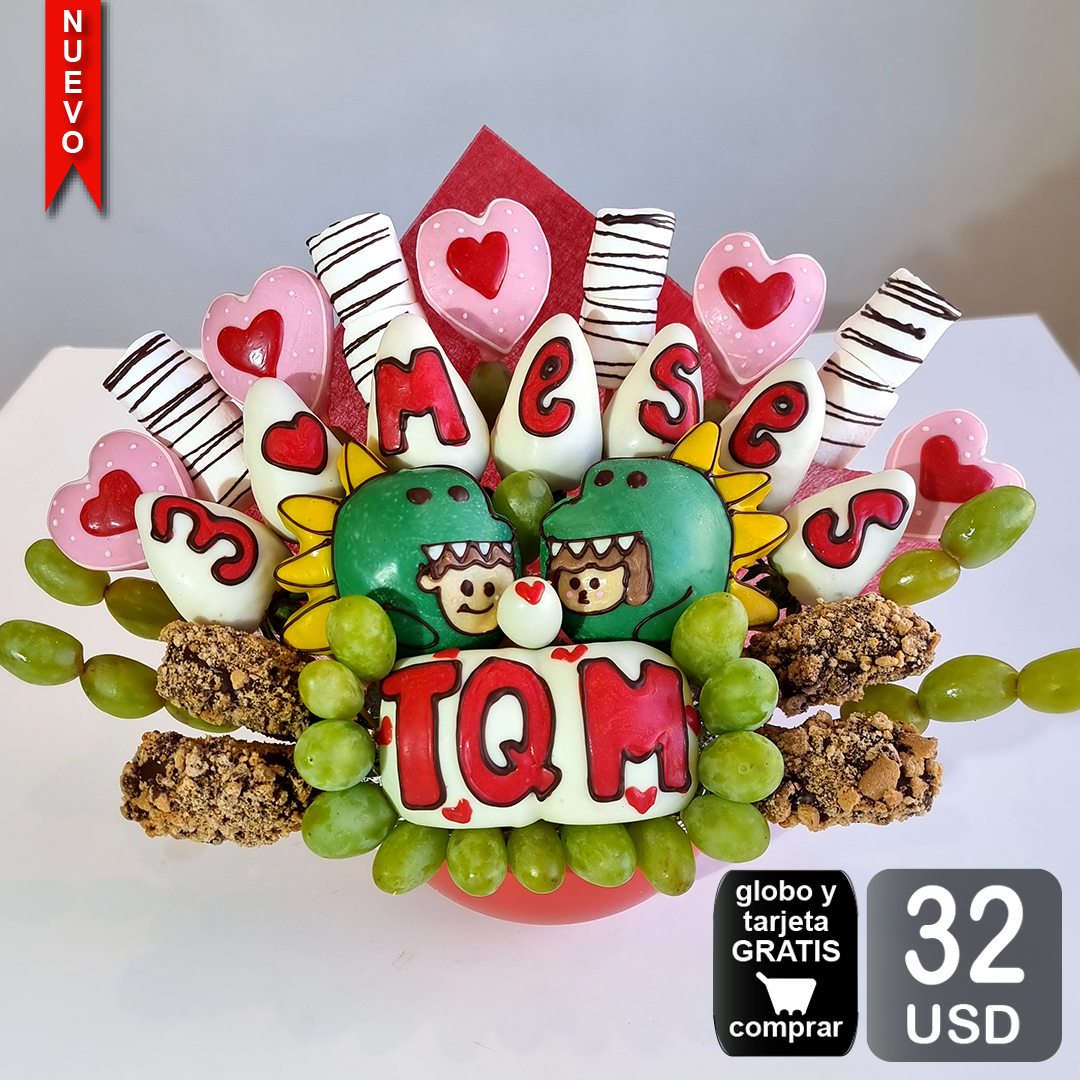 arreglo frutal cocodrilos