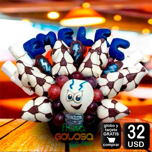 arreglo frutal Emelec para desear un grandioso dìa