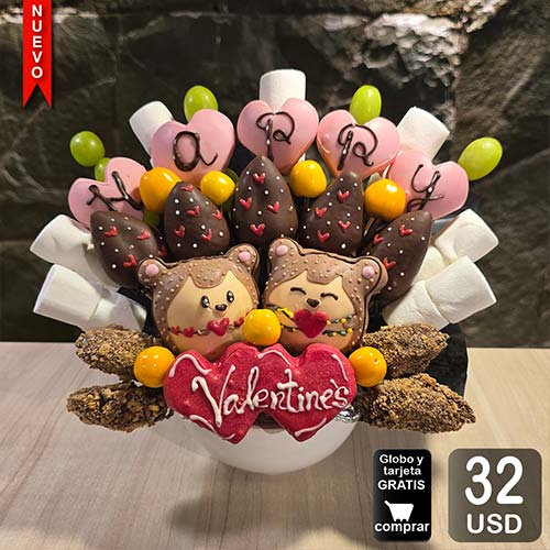 arreglo frutal erizados