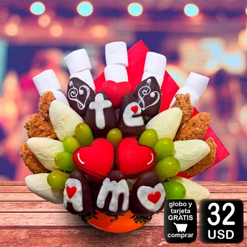 arreglo frutal Forever para demostrar amor