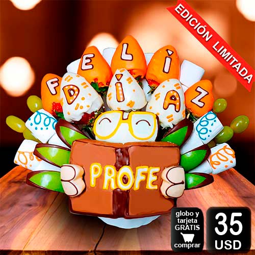 arreglo frutal dia del maestro