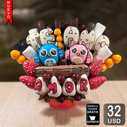 arreglo frutal newisdom para mostrar amor