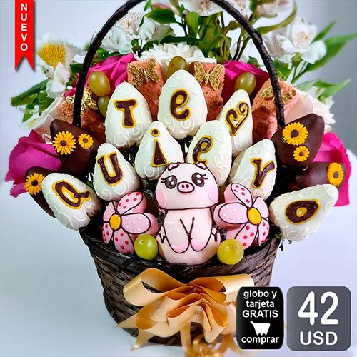 arreglo frutal piggi