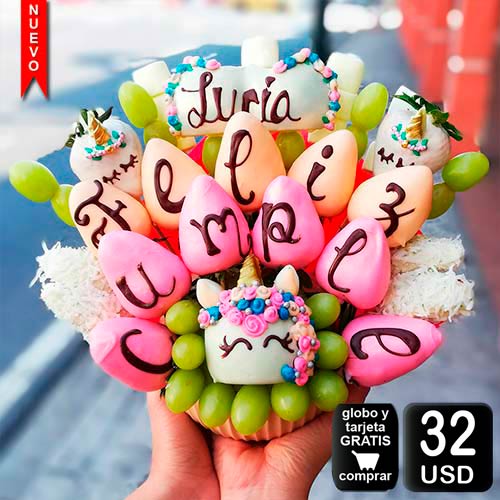 arreglo frutal ponny