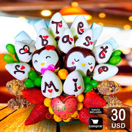 arreglo frutal stolen love para demostrar amor