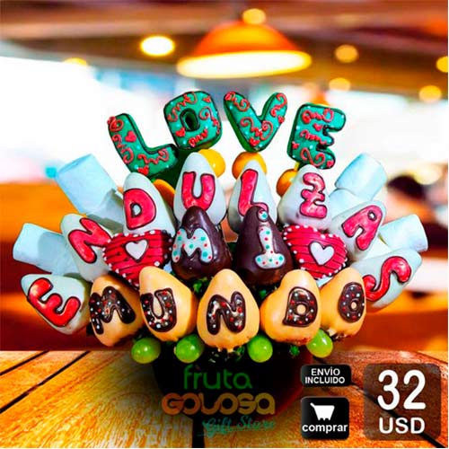 arreglo frutal Sugar para demostrar amor