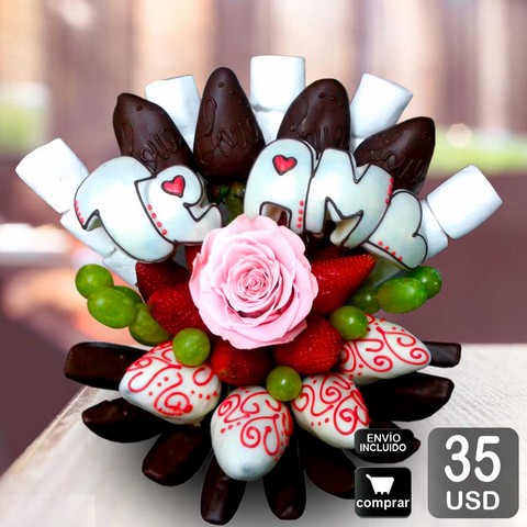 arreglo frutal suspiro para demostrar amor