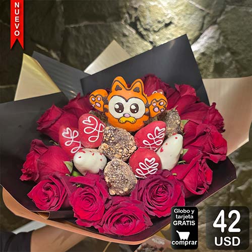 arreglo frutal tiny garfield